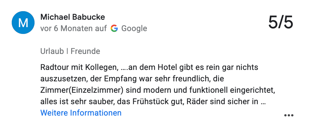 Screenshot Bewertung